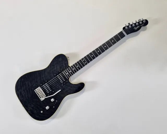 Fender Telecaster Set Neck 1991 Custom Shop Trans Black - Image 1
