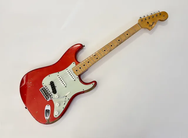 Fender Stratocaster 66 Relic Masterbuilt Dennis Galuszka Custom Shop 2014 Chrome Red - Image 1