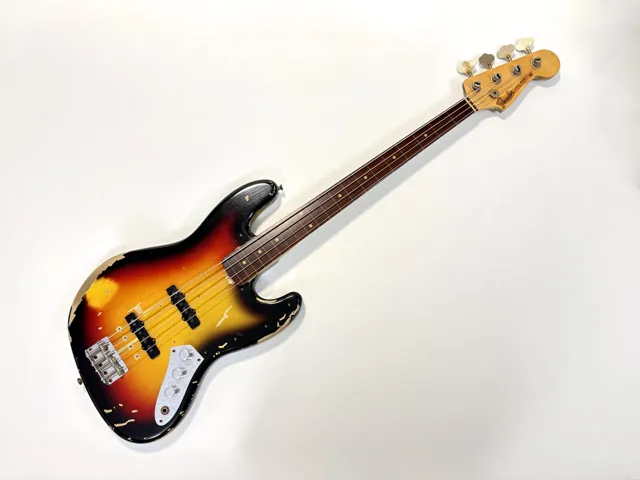 Fender Jazz Bass Jaco Pastorius Tribute Relic 2013 Custom Shop Sunburst Fretless - Image 1