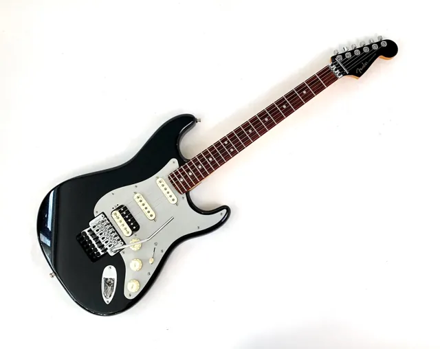Fender Stratocaster American Ultra Luxe HSS Floyd Rose 2023 Mystic Black - Image 1