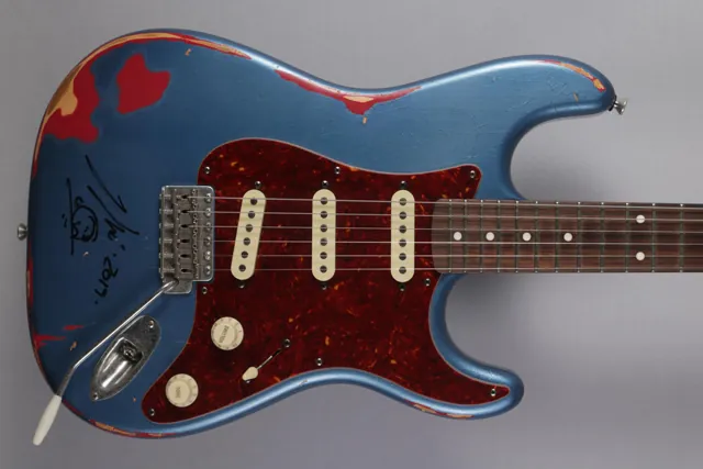 Schecter CS Wembley Trad LPB over Fiesta Red Used - Image 1