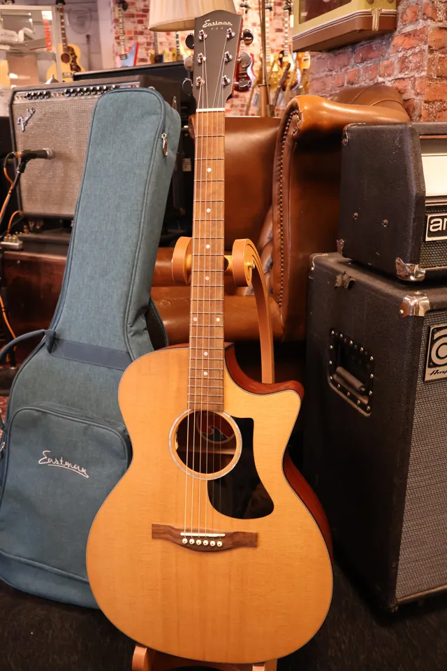 Eastman PCH1-GACE Sapele GA solid top/satin cutaway (Used) - Image 1