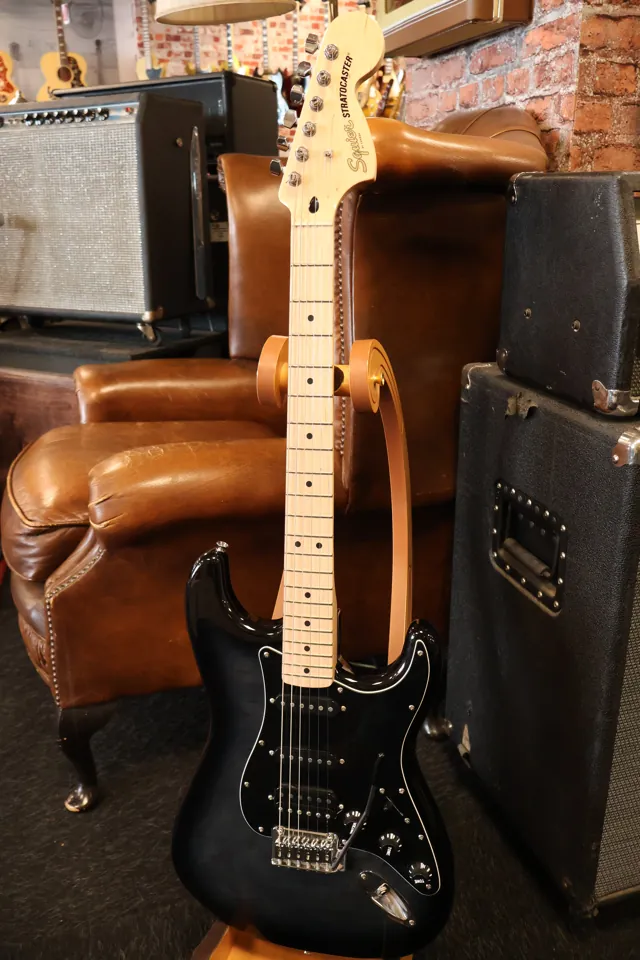 Squier Affinity Startocaster FMT HSS Black Burst (Used) - Image 1