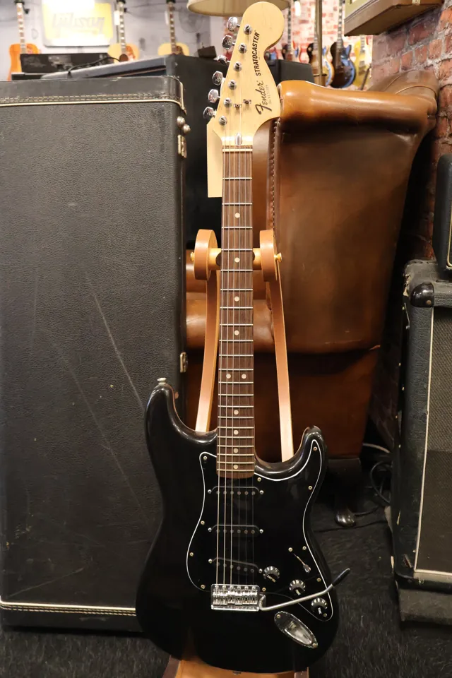 Fender 1976 Stratocaster Black Refin OHSC - Image 1