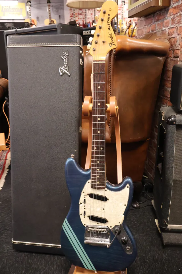 Fender 1973 Competition Mustang Blue OHSC - Image 1