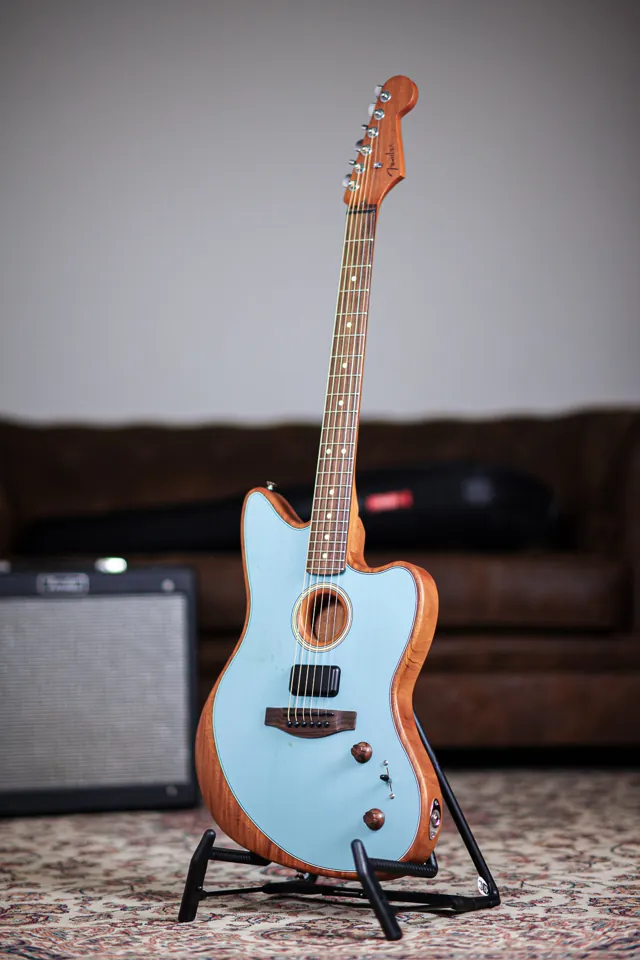 Fender Acoustasonic Player Jazzmaster | Ice Blue - Image 1