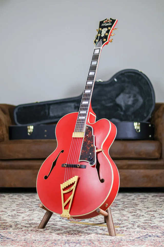 D'Angelico Deluxe EXL-1 Korea | Matte Red - Image 1