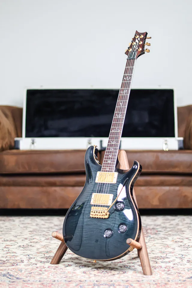 PRS Custom 24 25th Anniversary 2000's | Grey Black Blue Burst - Image 1
