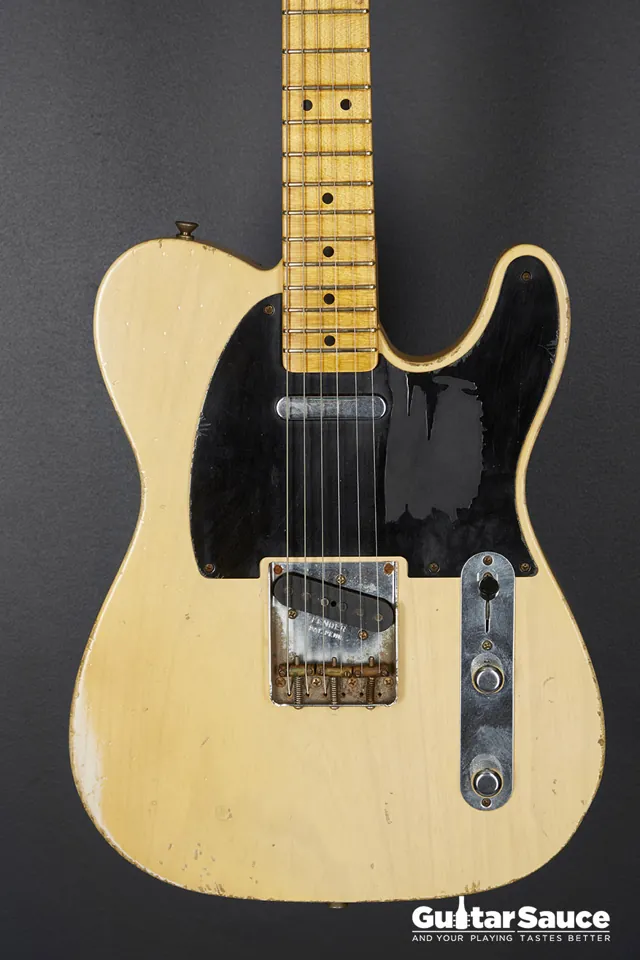 Fender Custom Shop Masterbuilt John Cruz 55 Telecaster Heavy Relic White Blonde 2015 - Image 1