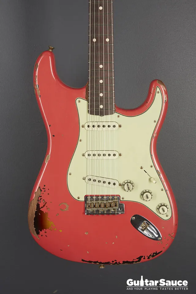 Fender Custom Shop 63 Stratocaster Landau Fiesta Red Over Sunburst 2024 - Image 1