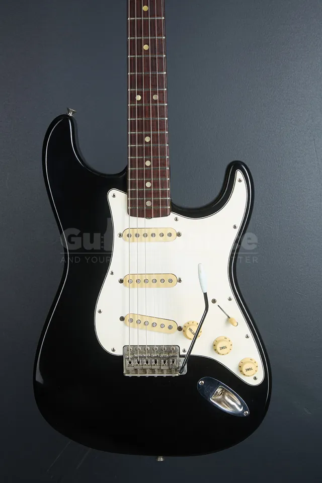 Fender Stratocaster Black Refinished 1966 Vintage - Image 1