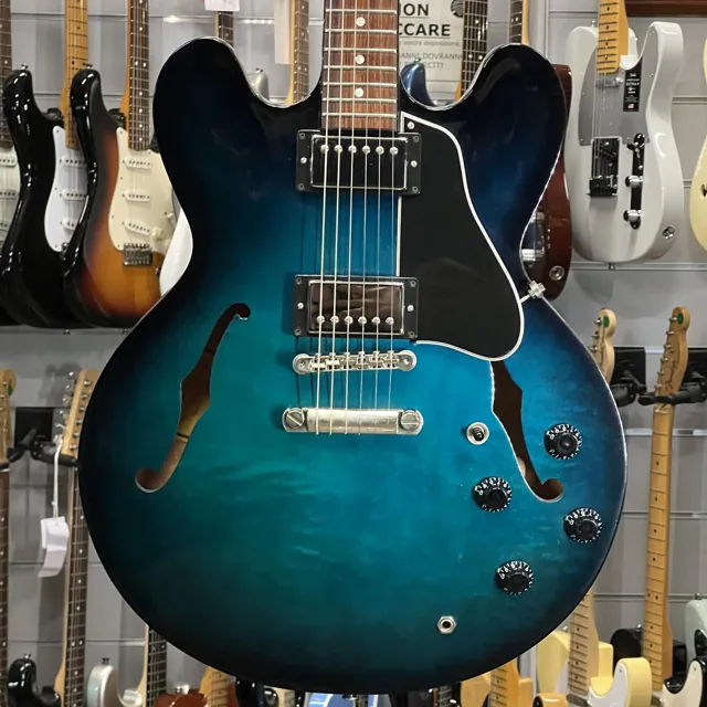 Gibson Memphis Es 335 Dot 2018 Blue Burst - Image 1