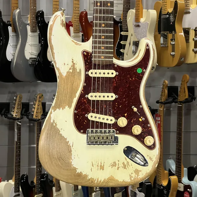 Fender Custom Shop Stratocaster Ltd 62 Super Heavy Relic Aged Olympic White 2020 - Image 1