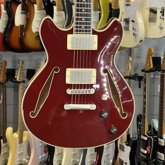 D Angelico Excel Mini Dc Tour Solid Wine - Image 1