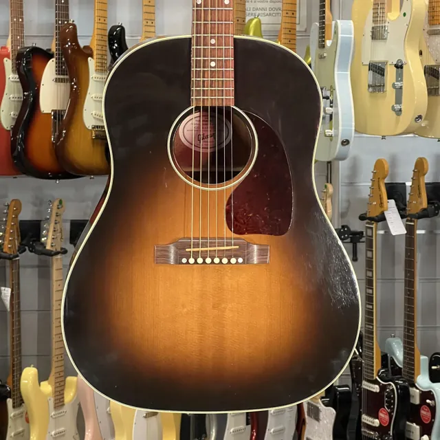 Gibson J 45 Standard Sunburst Repaired Top - Image 1