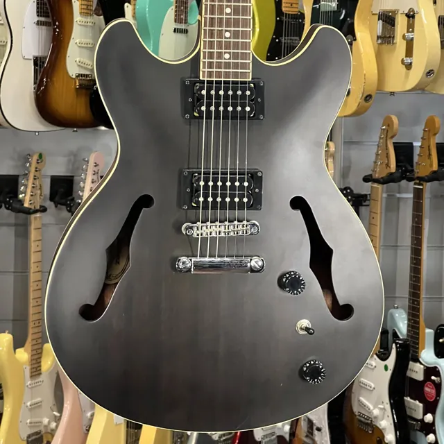 Ibanez As 53 Tkf Transparent Black Flat - Image 1