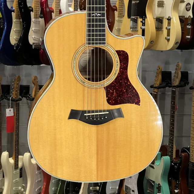 Taylor 614 Ce Grand Auditorium Natural Spruce Top Flamed Maple Back And Sides - Image 1