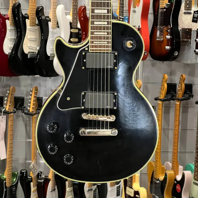 Epiphone Custom Les Paul Left Black Emg - Image 1