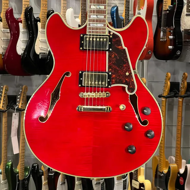 D Angelico Excel Ex Dc Sp Trans Cherry Red - Image 1