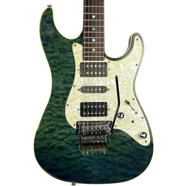 Schecter Japan SD-2-22 HSH - Trans Green - Image 1