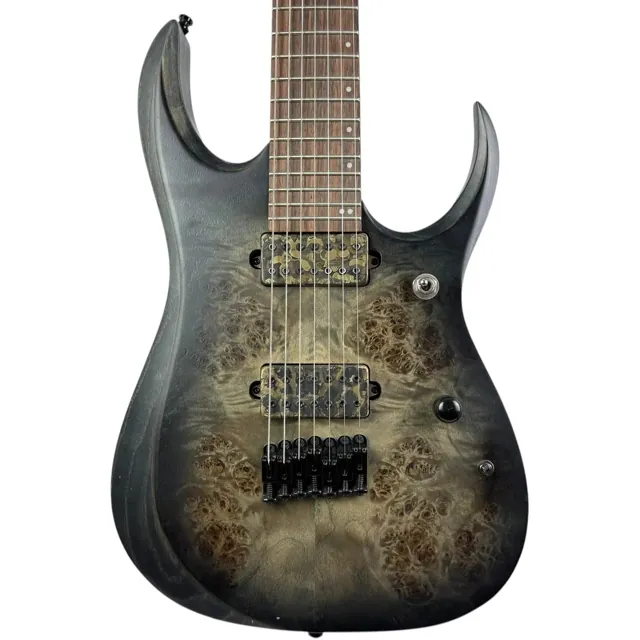 Ibanez RGD71ALPA 2021 - Charcoal Burst Black Stained Flat - Image 1