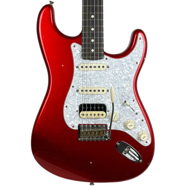 Fender Custom Shop ’63 Stratocaster Journeyman Relic HSS 2023 - Candy Apple Red - Image 1