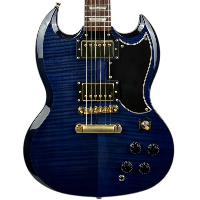 Epiphone SG LTD 2006 - Blue Flametop - Image 1