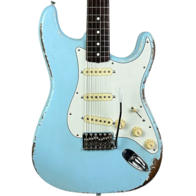 Fender MJT 62 Reissue Stratocaster - Sonic Blue - Heavy Relic - Image 1