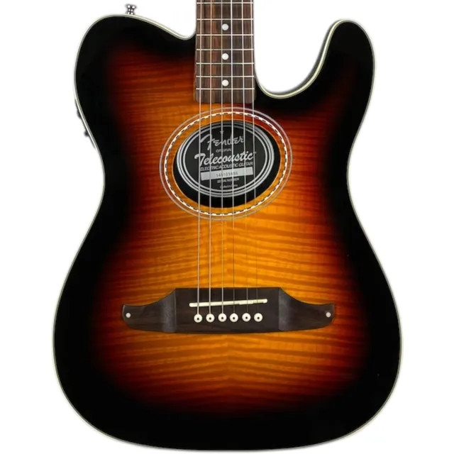 Fender Telecoustic 2014 - Flame Maple Sunburst - Image 1