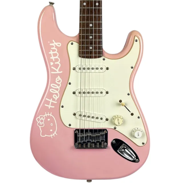 Squier Hello Kitty Edition Mini Stratocaster 2006 - Pink - Image 1