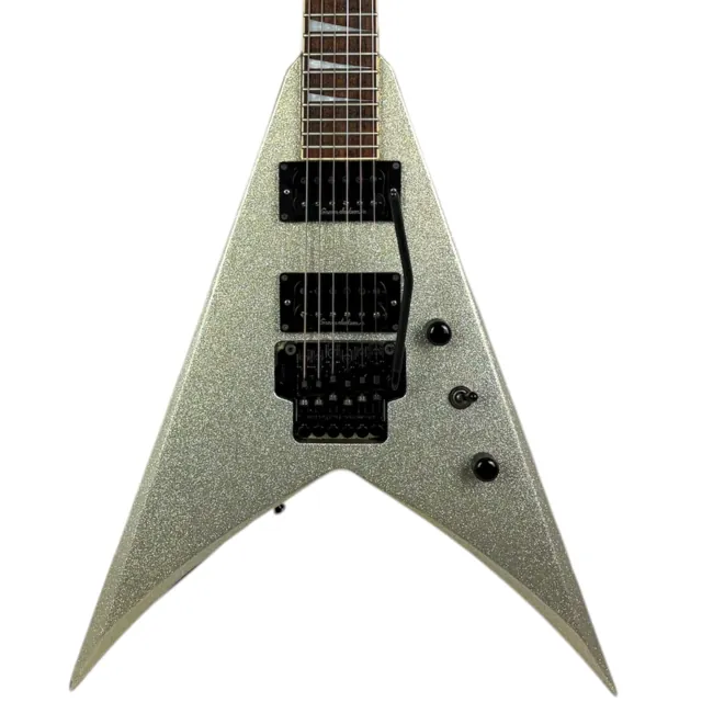 Grover Jackson Flying V - Silver Sparkle - Image 1