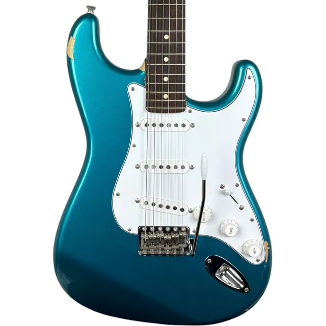 FGN Fujigen J-Standard Strat 2012 - Lake Placid Blue - Image 1