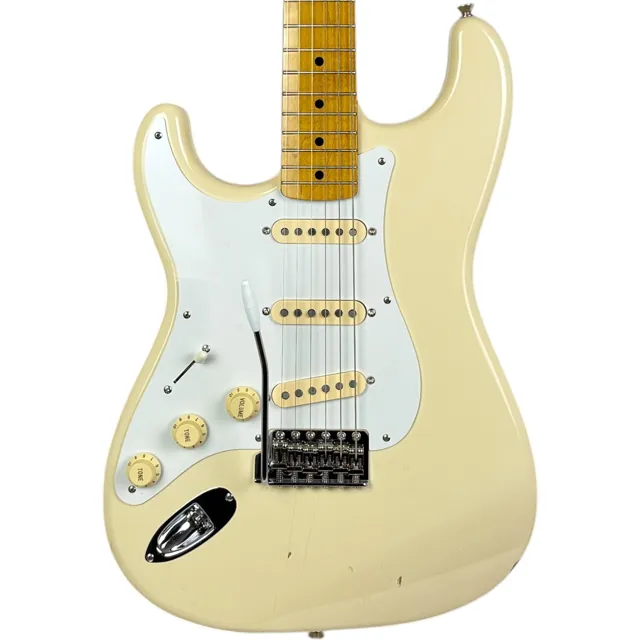 Fender Japan 57 Reissue Stratocaster Lefthand 2012 - Vintage White - Image 1