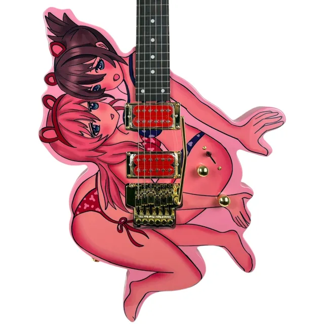 Anime Girls Guitar - Pink - Image 1