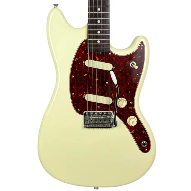 Fender Japan CHAR-MG 69 Reissue Mustang 2019 - Olympic White - Image 1