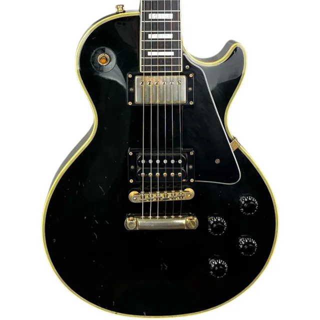 Burny Les Paul Custom - Ebony - Image 1