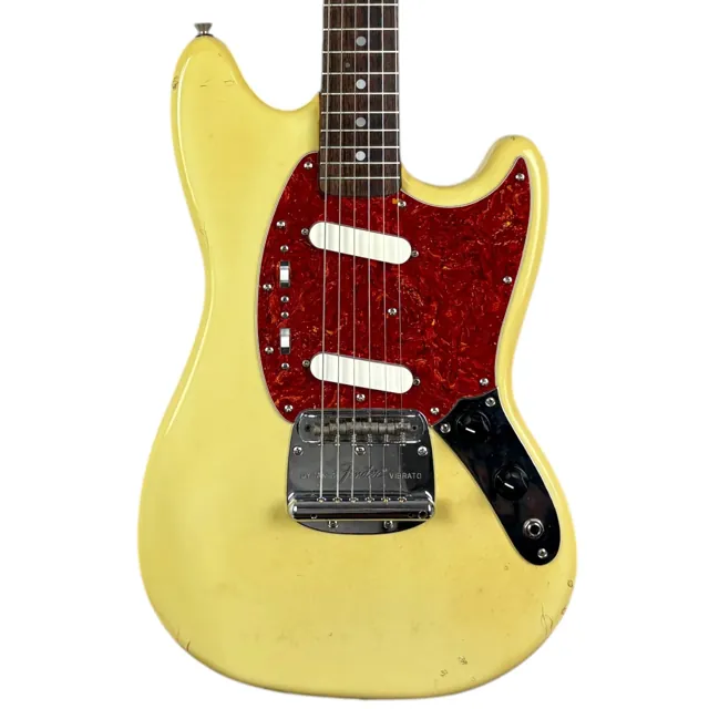 Fender Japan 69 Reissue Mustang 1989-1990 Vintage White - Image 1