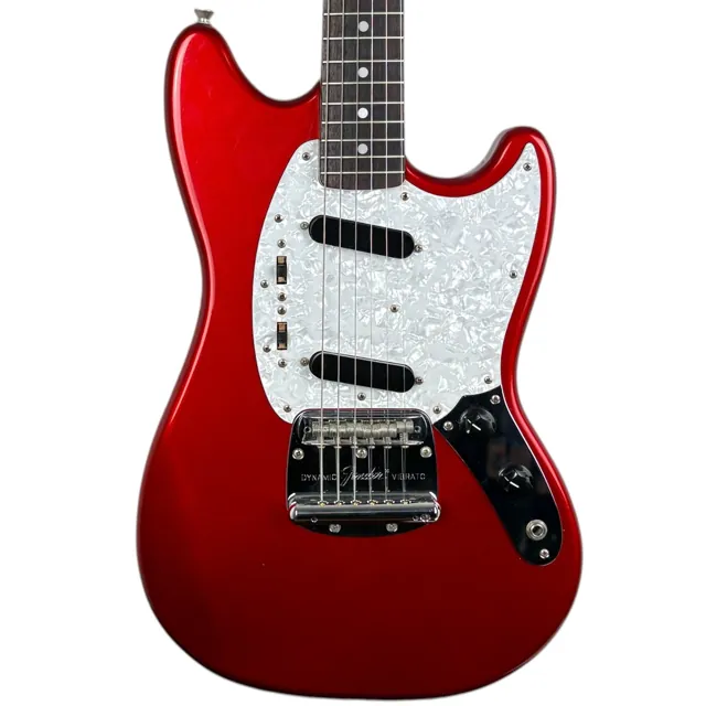 Fender Japan 69 Reissue Mustang 1995-1996 - Candy Apple Red - Image 1