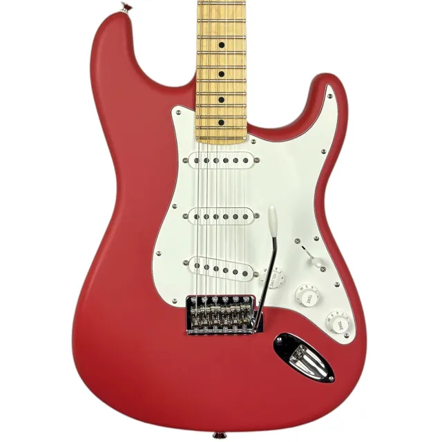 Fender Exclusive American Standard Stratocaster 2024 - Satin Fiesta Red - Image 1