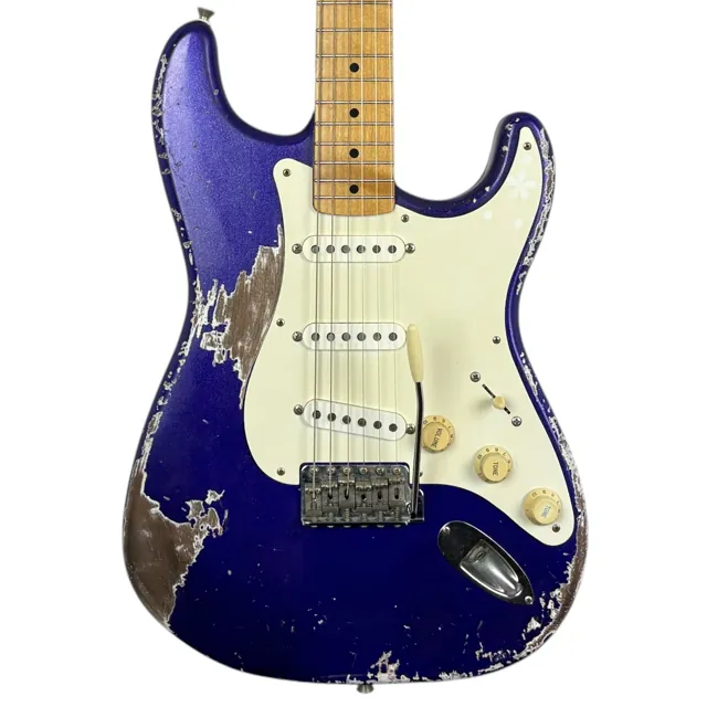 Fender MJT 50s Reissue Stratocaster - Purple Metallic - Heavy Relic - Image 1