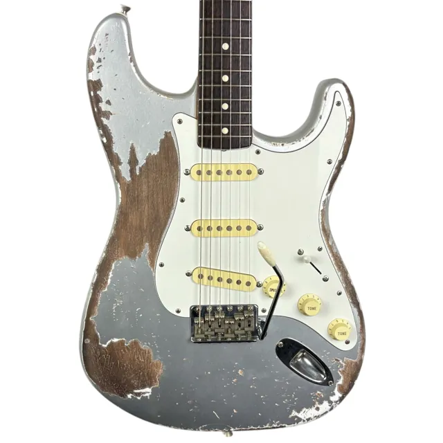 Fender MJT 60s Reissue Stratocaster - Inca Silver - Heavy Relic - Image 1