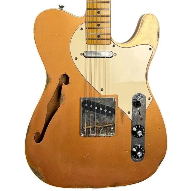 Woodstock Old Boy Tele Thinline - Gold - Image 1