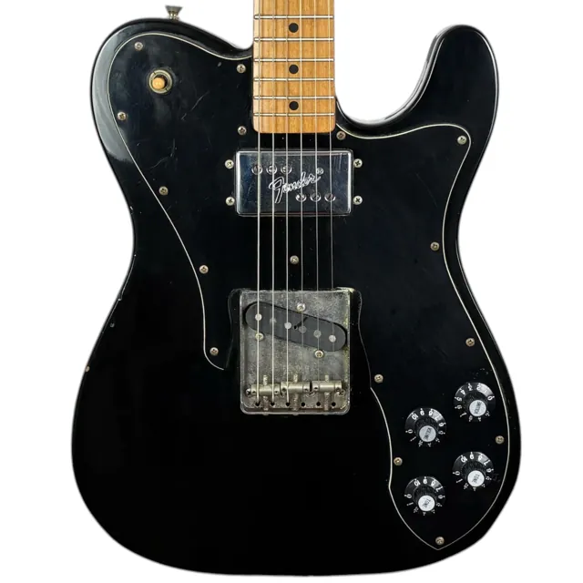 Fender Japan 72 Reissue CTC-55M Telecaster Custom 1989-1990 - Black - Image 1