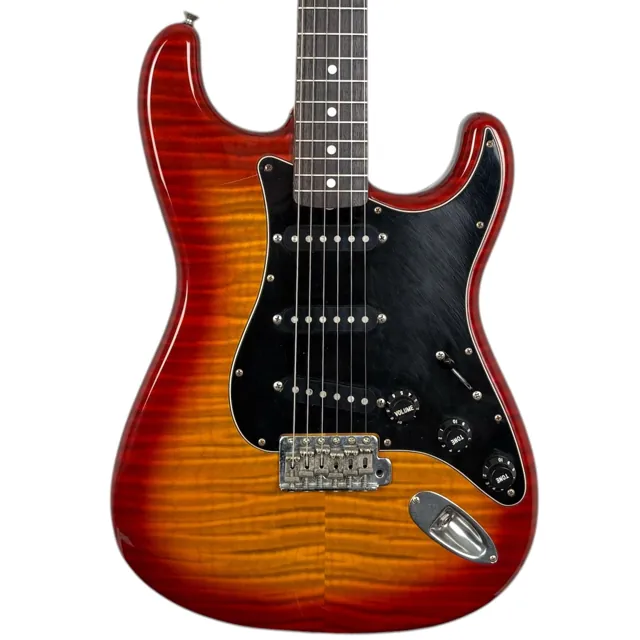Squier by Fender Japan Silver Series Stratocaster SST-39 1993-1994 - Flame Red Burst - Image 1