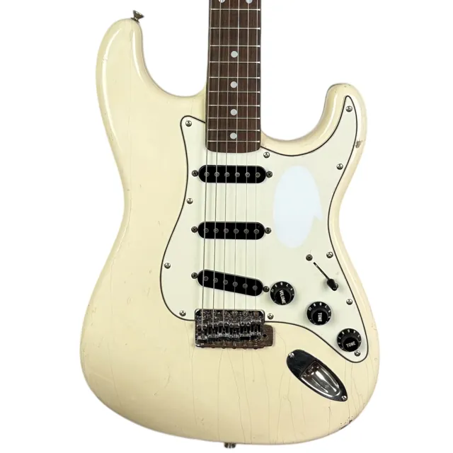 Squier by Fender Japan ST-398 72 Reissue Stratocaster 1983-1984 - Vintage White - Image 1