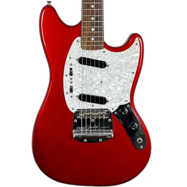 Fender Japan 69 Reissue Mustang 2012 - Candy Apple Red - Matching Headstock - Image 1