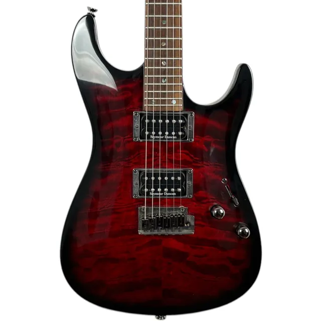 Fender Showmaster Stratocaster 2005 - Black Cherry Burst - Image 1