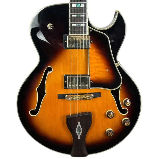 Ibanez LGB-30 George Benson Signature 2014 - Vintage Yellow Sunburst - Image 1