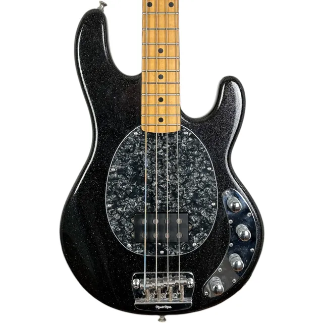 Music Man Ernie Ball StingRay EX Bass 2000 - Black Sparkle - Image 1