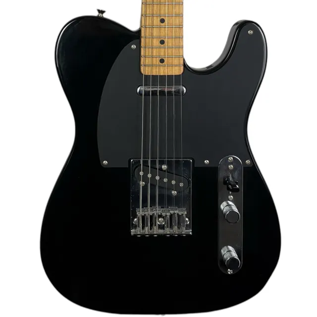 Squier by Fender Japan Silver Series Telecaster 2002-2004 - Black - Image 1